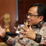 Indonesia's Finance Minister Bambang Brodjonegoro speaks with Reuters during an interview at his office in Jakarta